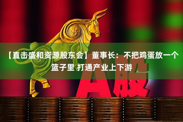 【直击盛和资源股东会】董事长：不把鸡蛋放一个篮子里 打通产业上下游